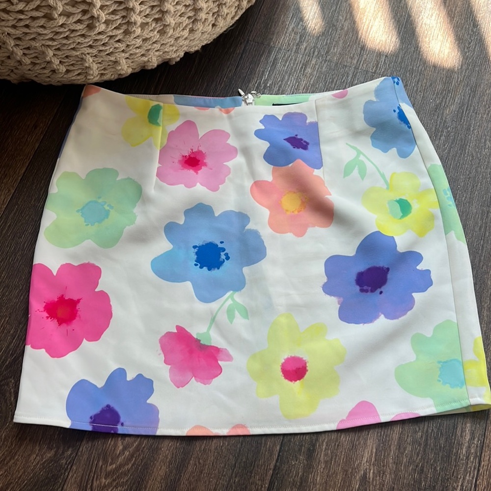 White Fox Floral Skirt